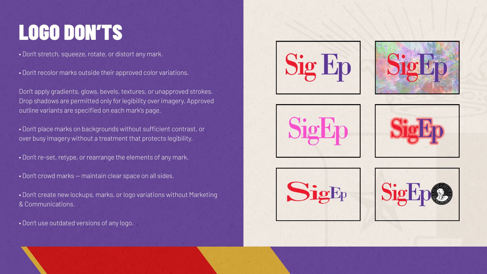 Logo don'ts